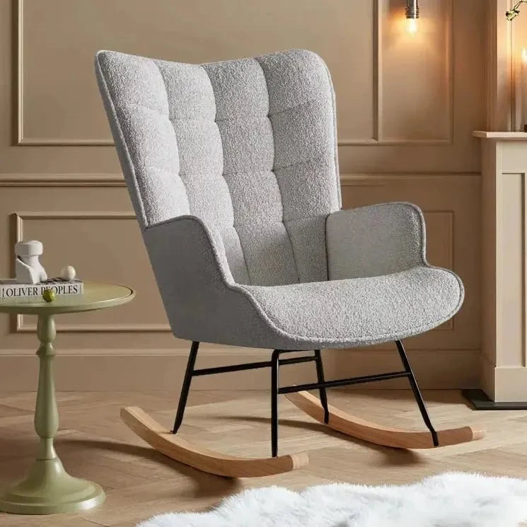Ultra-soft teddy rocking chair – product view
