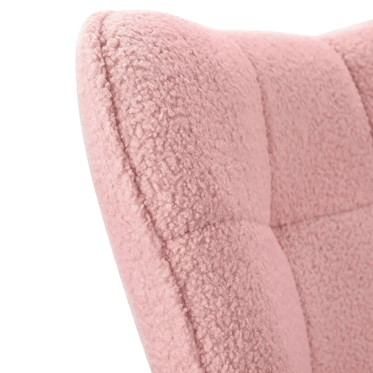 Ultra-soft teddy rocking chair – close-up detail
