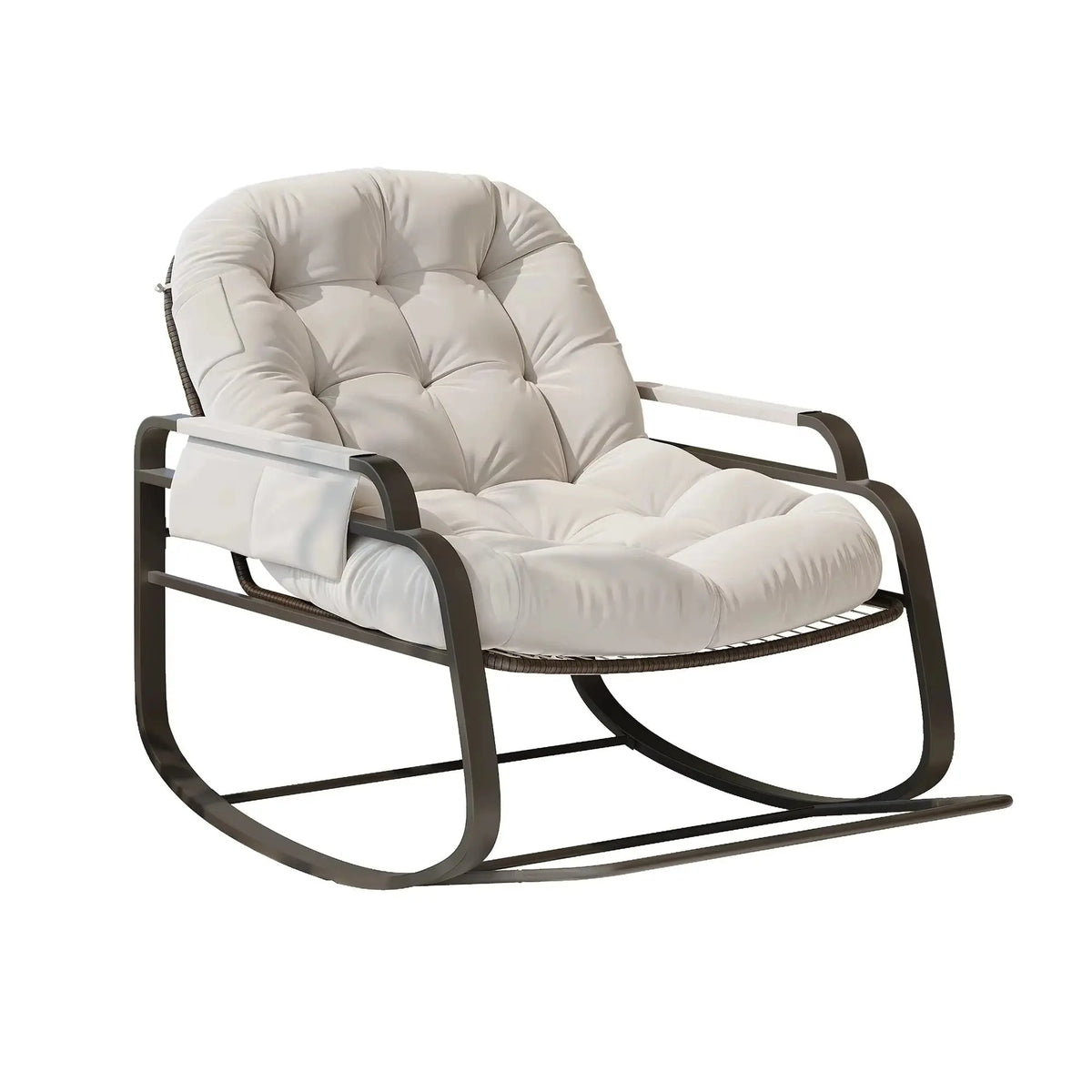 Outdoor rattan rocking chair – product view