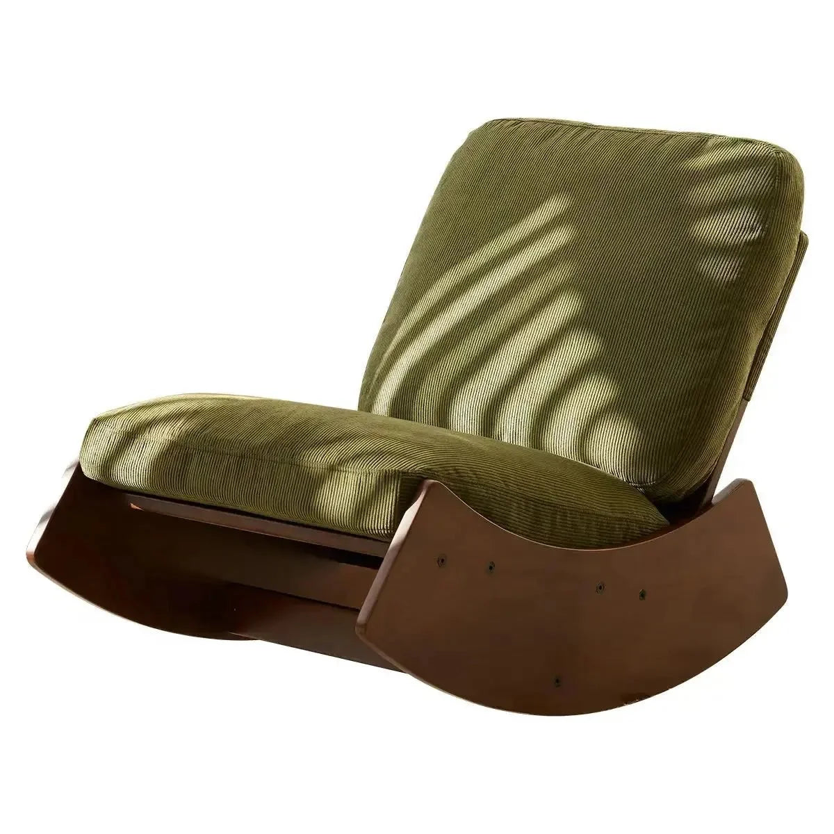Retro corduroy rocking chair – product view 3