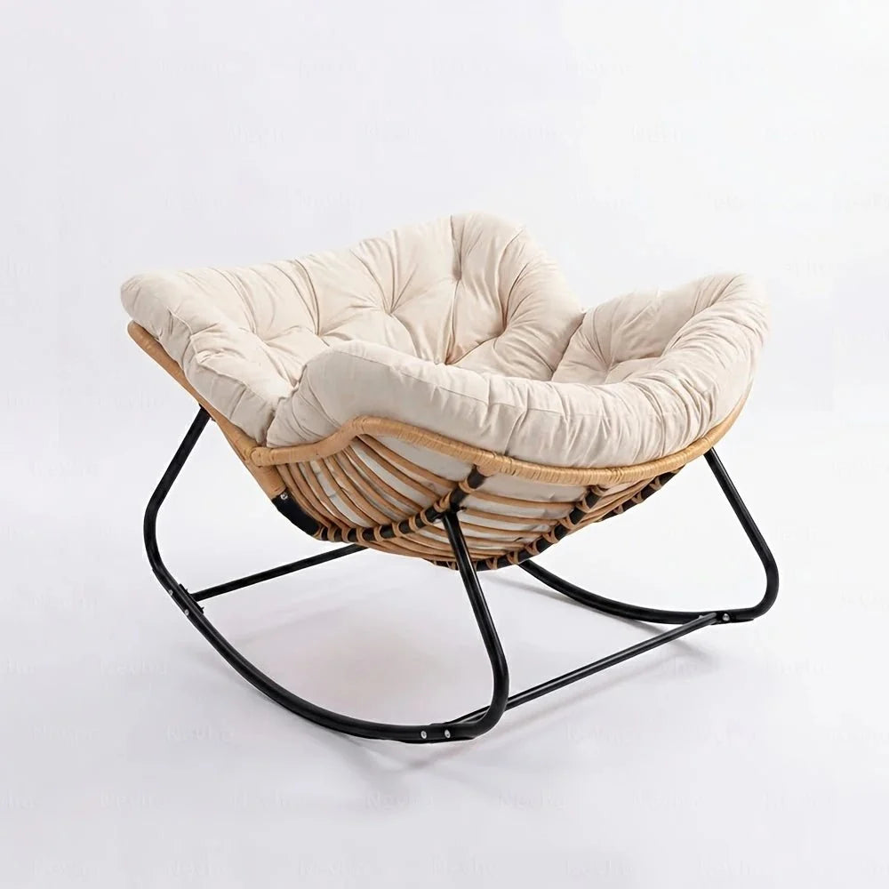 All-weather rattan rocking chair – product view 2